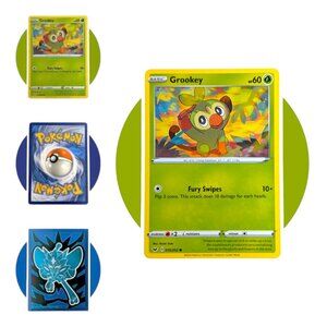 Sword & Shield Pokemon Card (II08): Grookey 010/202